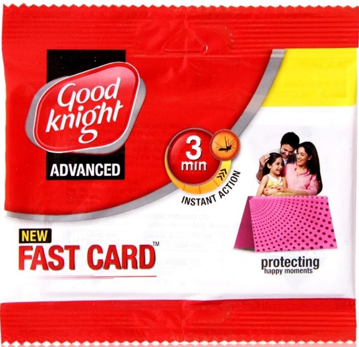 गुड नाइट फास्ट कार्ड 10 रू ( Good Knight Fast Card Pack of 10 Piece)