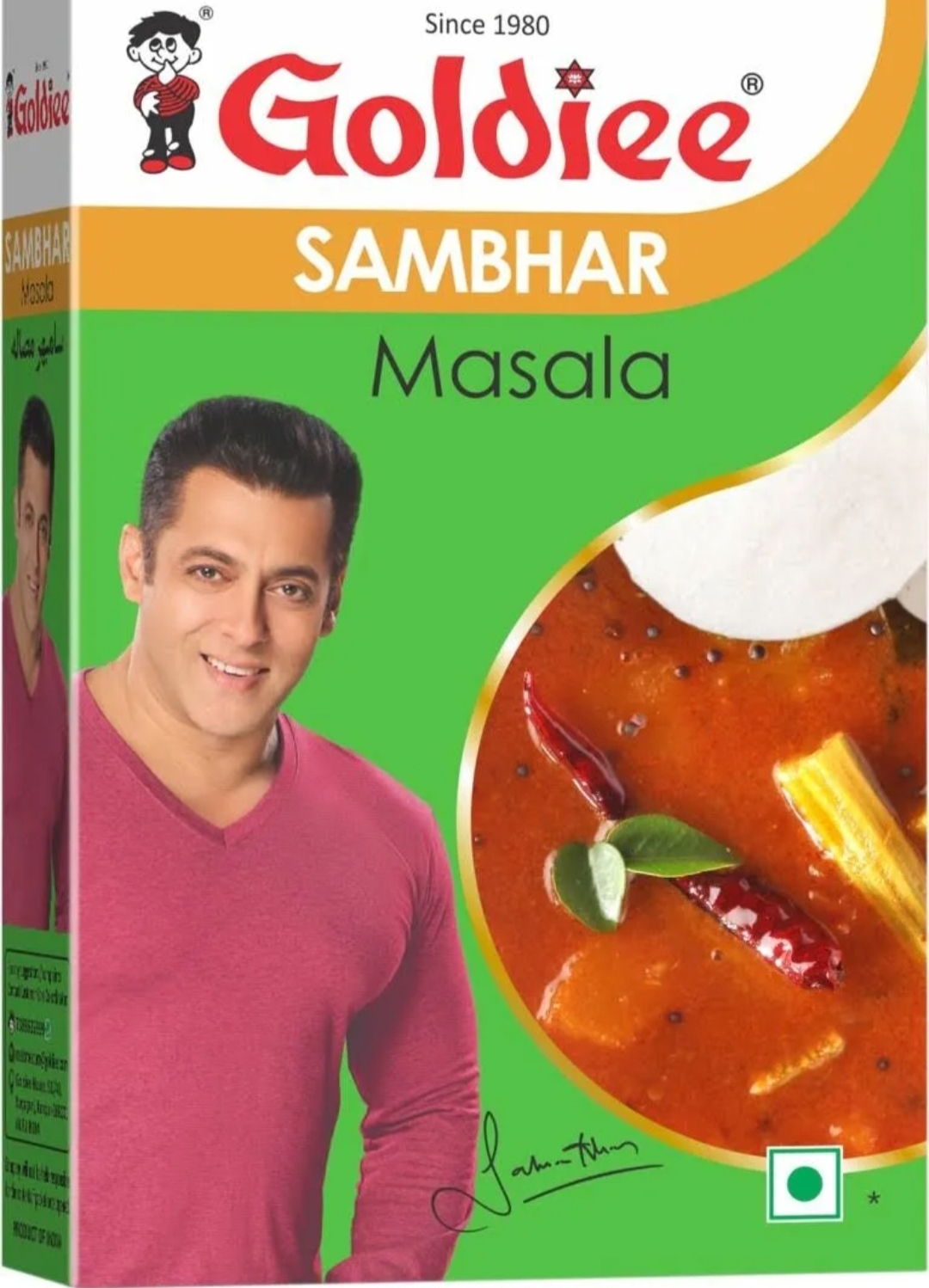 गोल्डी सांभर मसाला 50 ग्राम (Goldiee Sambar Masala 50 gm)