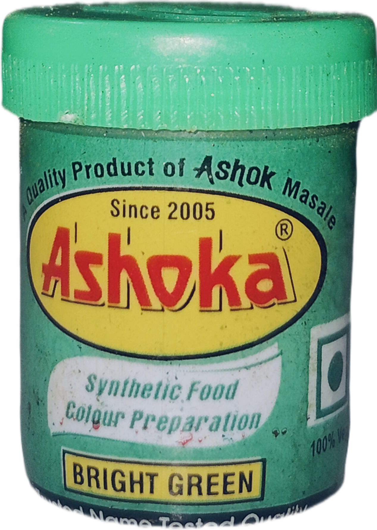 अशोक हरा रंग 10 ग्रा खाने वाला ( Edible Bright Green Color, Hara Rang)