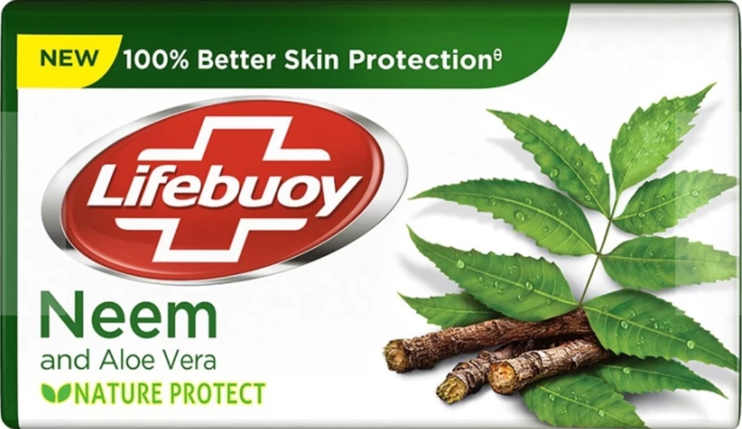 लाइफबॉय नीम शॉप 100ग्राम (Lifebuoy Neem & Aloe Soap 100Gm)