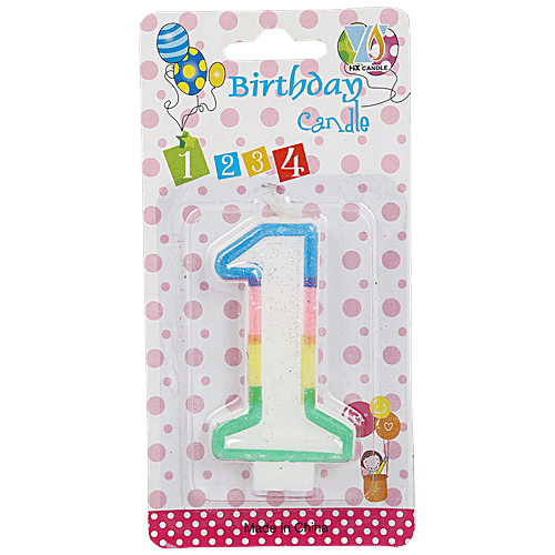 बर्थडे नंबर कैंडल नॉर्मल 1 नं(Birthday Number Candel Normal 1 No.)