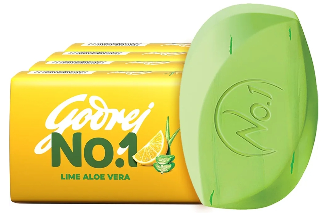 गोदरेज नींबू एलोवेरा150ग्राम (Godrej Lemon Aloe Vera Soap Buy3 Get1)