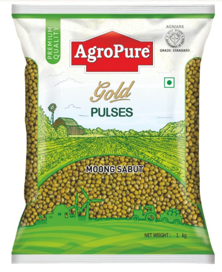 एग्रो प्योर साबूत मूंग 500 ग्रा(Agro Pure Saboot Moong 500 Gm)