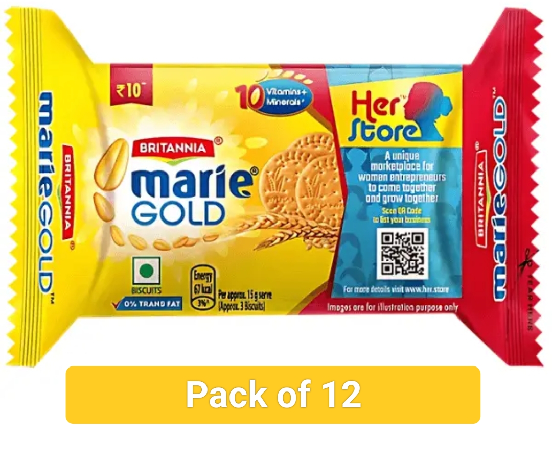 मैरी गोल्ड सुगर फ़्री बिस्कुट ब्रिटानिया रू.10/- ( Britannia Marrie Gold Sugar free Digestive Pack of 12)