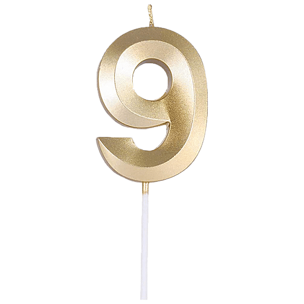 बर्थडे नंबर कैंडल फैन्सी 9 नं(Birthday Number Candel Fancy 9 No.)