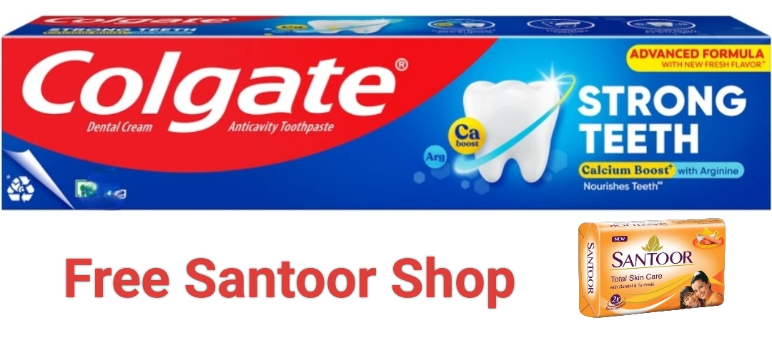 कोलगेट स्ट्रांग टीथ टूथ पेस्ट 100ग्राम(Colgate Strong Teeth Toothpast 100gm)