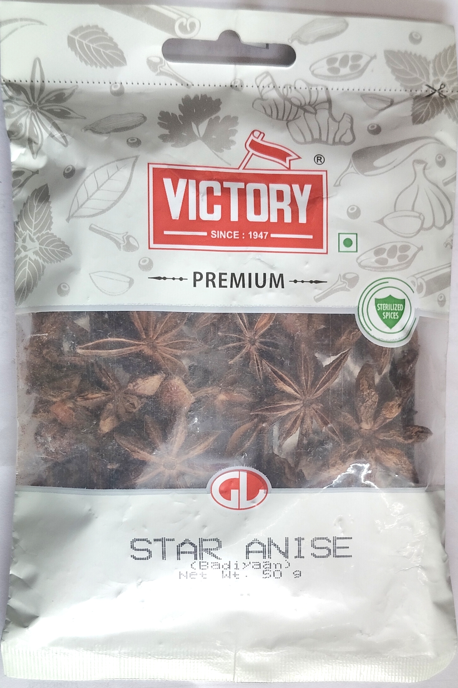 बदीयान 50ग्राम (Victory Badiyaan,Chakr Phool (Star Anise)50Gm)