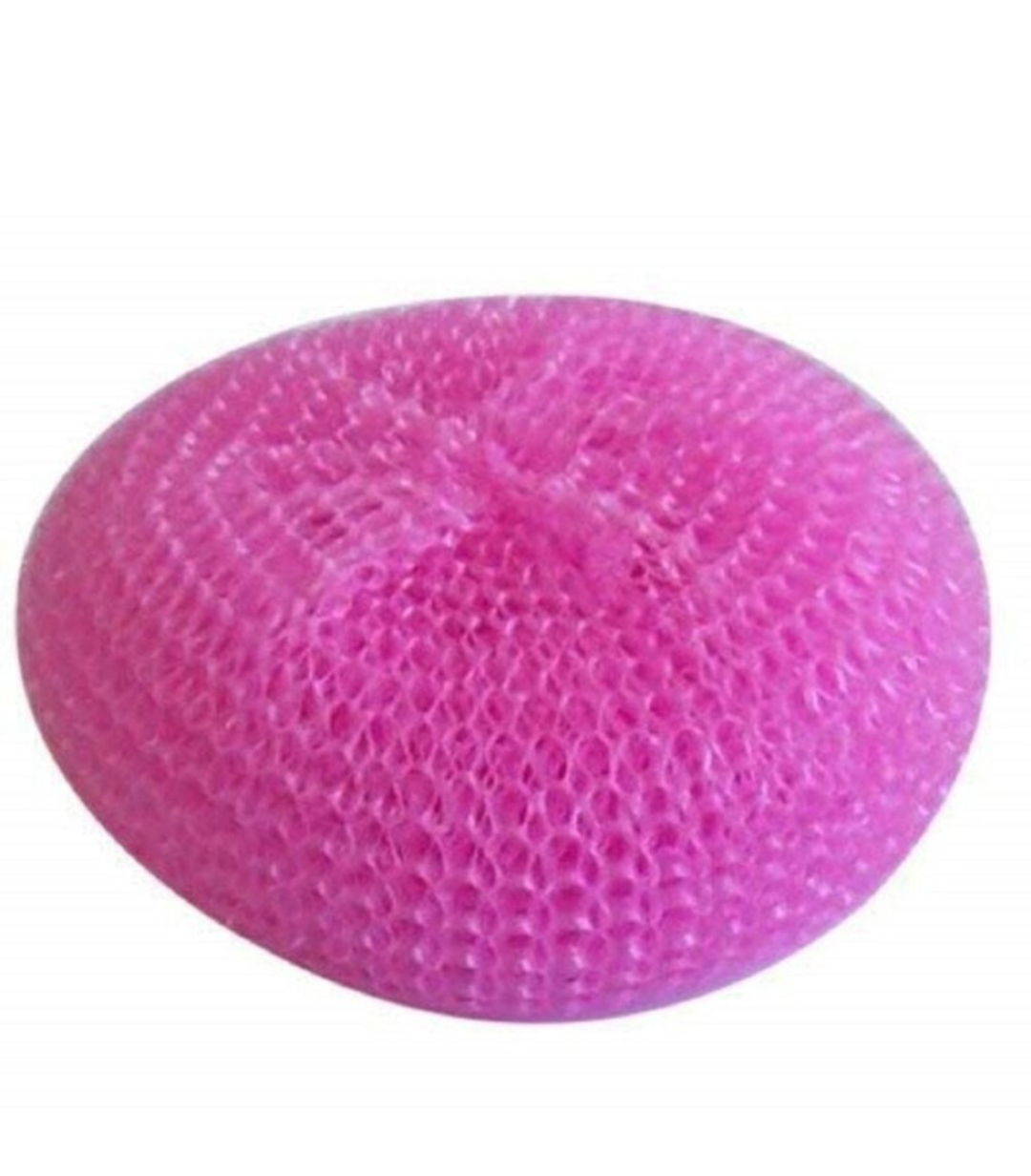प्लास्टिक गोल जाली जूना 10₹(Plastic Round Net Scrubber Pad Multicolour)