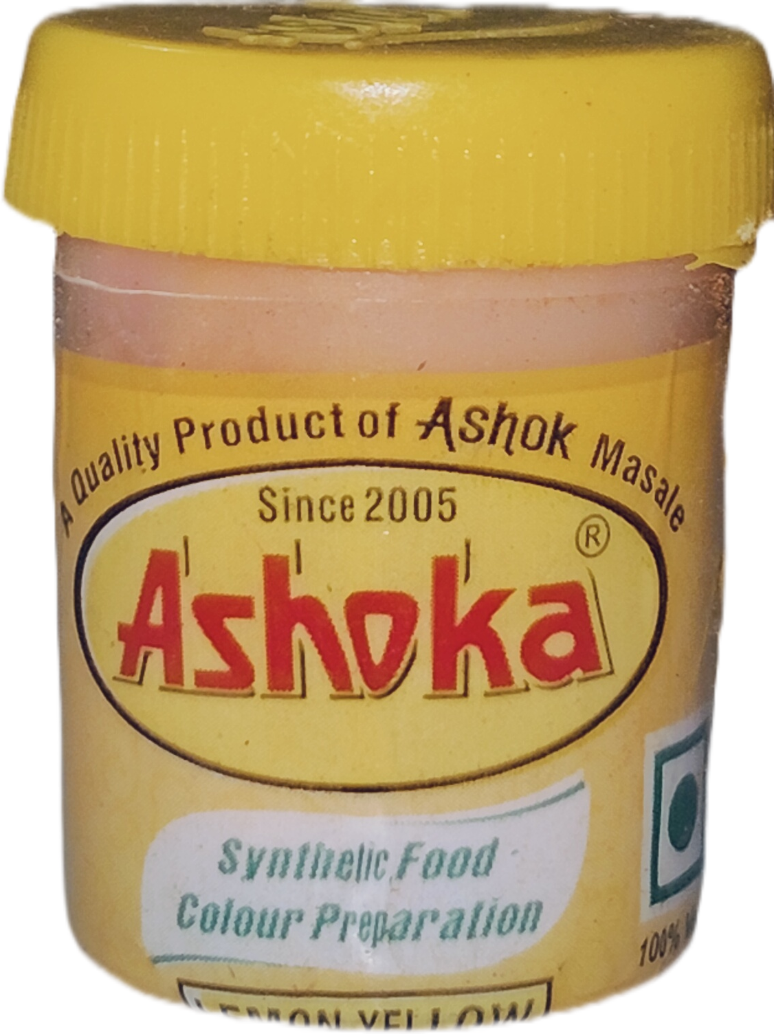 अशोक पीला रंग 10 ग्राम  खाने वाला (Ashoka Lemon Yellow ColorRang)
