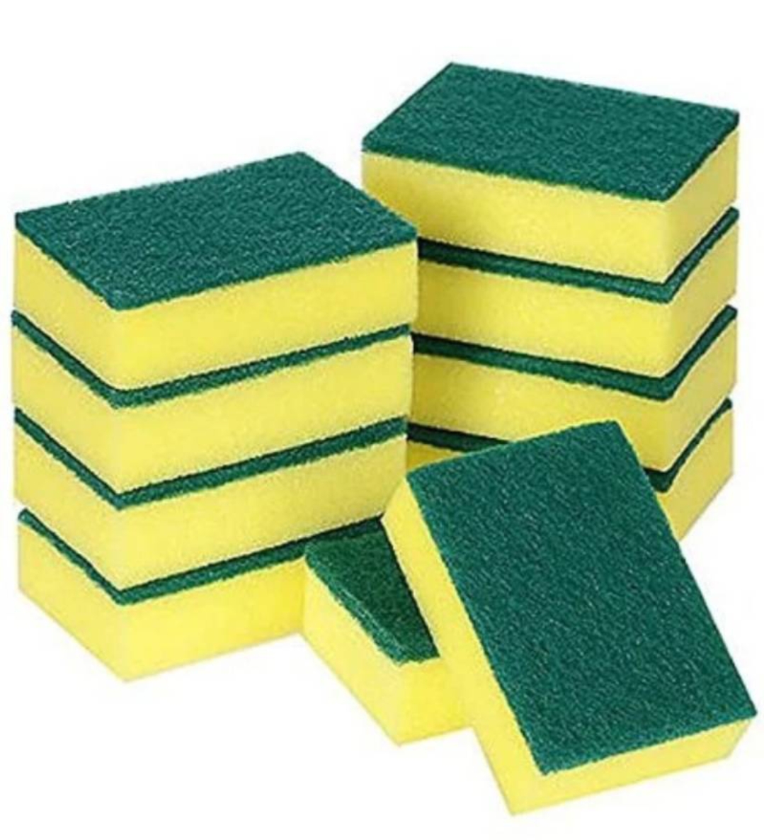 सॉफ्ट स्पंज स्क्रबर पैड 2इन1(Soft Sponge Pad 2in1 Pack of 6)