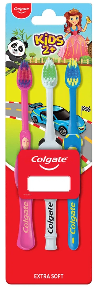 कोलगेट किड्स 2+ टूथ ब्रश ( Colgate Kids 2+Toothbrush Pack of 03 )