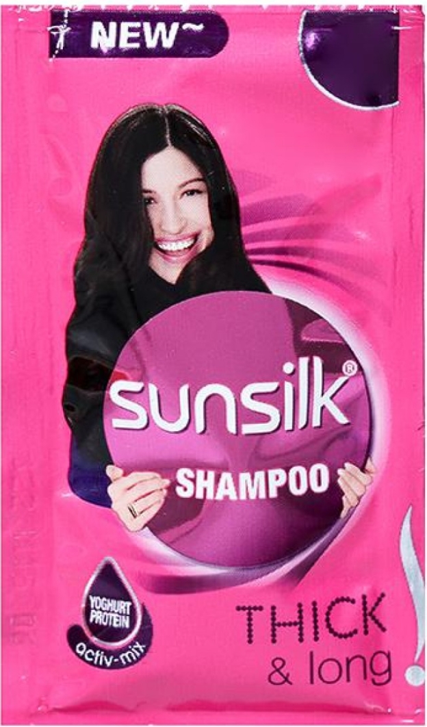 संसिल्क शैम्पू ₹1/- (Sunsilk Lusciously Thick & Long Shampoo 5.5mlPack of 16)