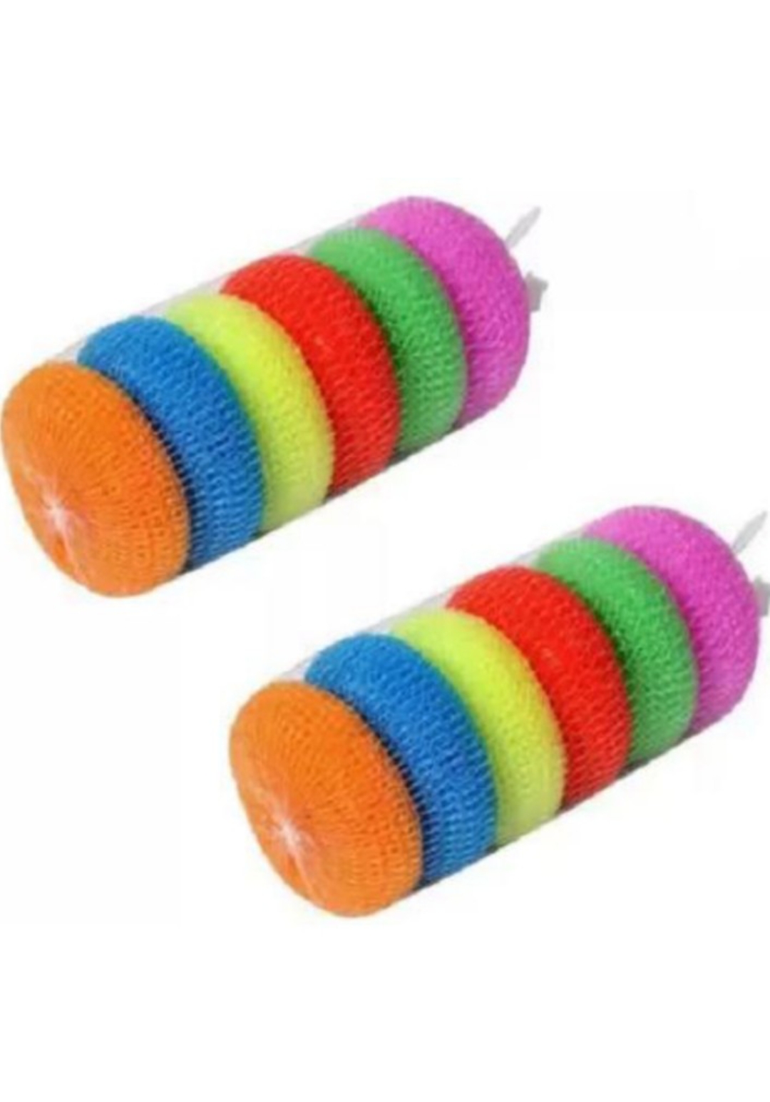 प्लास्टिक गोल जाली जूना 10₹(Plastic Round Net Scrubber Pad Multicolour)