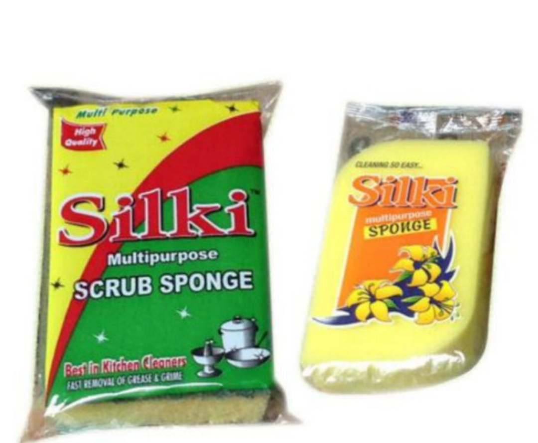 सिल्की मुलायम स्पंज जूना मल्टी कलर (Silki Soft Sponge Scrubber Fom )