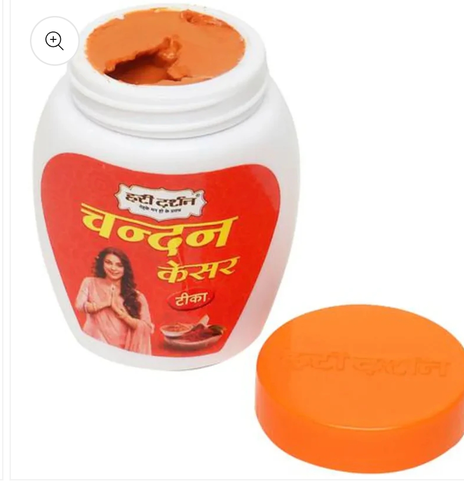 हरि दर्शन केसर गीला चंदन 40 ग्राम ( Kesar Chandan Teeka)