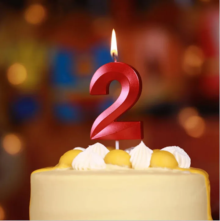 बर्थडे नंबर कैंडल फैन्सी 2 नं(Birthday Number Candel Fancy 2 No.)