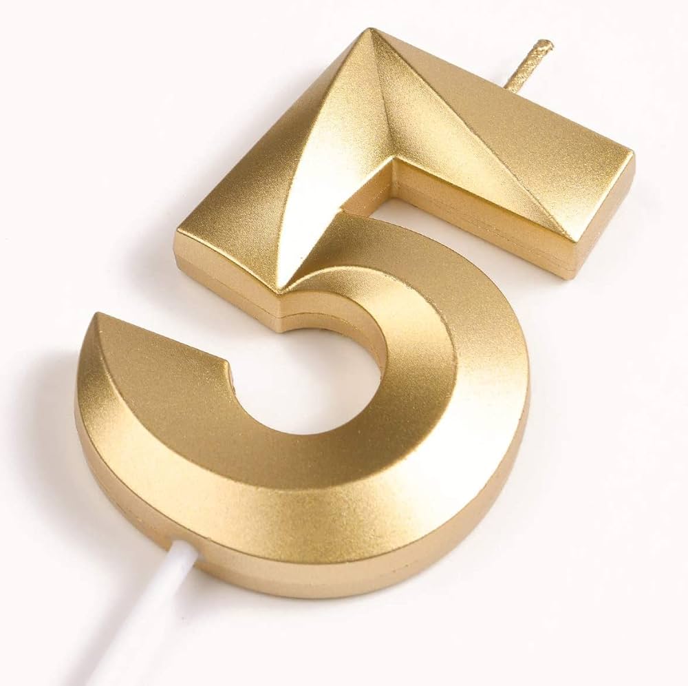 बर्थडे नंबर कैंडल फैन्सी 5 नं(Birthday Number Candel Fancy 5 No.)
