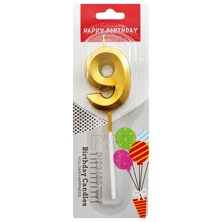 बर्थडे नंबर कैंडल फैन्सी 9 नं(Birthday Number Candel Fancy 9 No.)