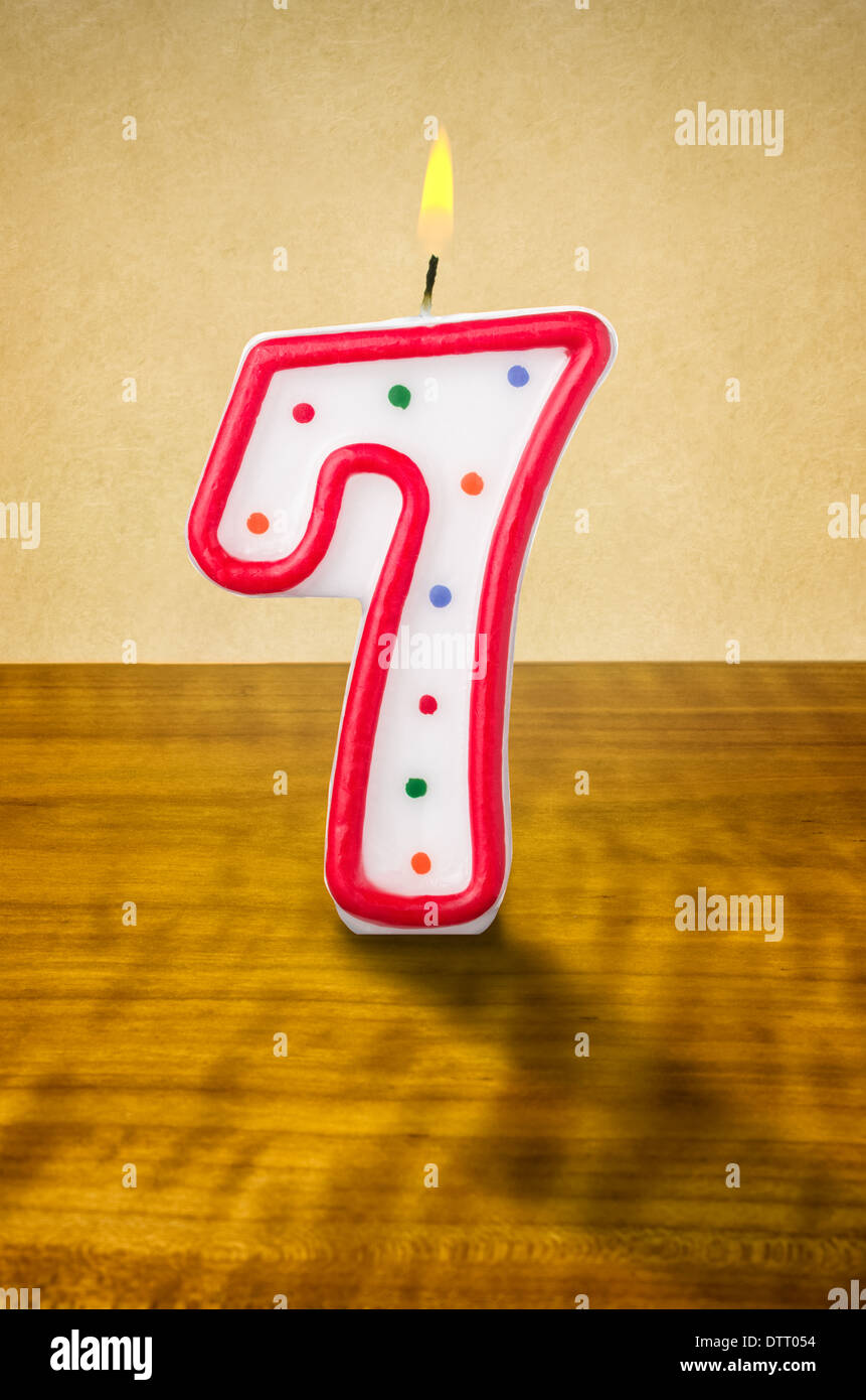बर्थडे नंबर कैंडल नॉर्मल 7 नं(Birthday Number Candel Normal 7 No.)