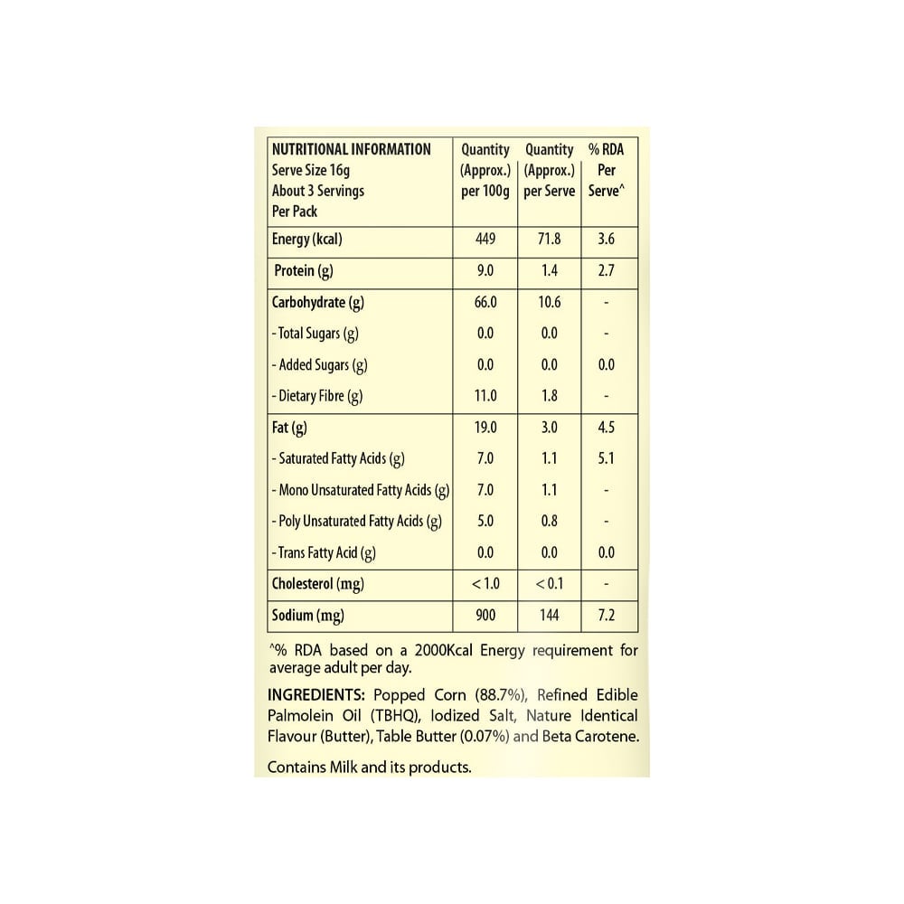 एक्ट पॉप कॉर्न बटर 25/-(Act Popcorn Butter 25/-)D145008