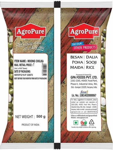 एग्रो प्योर मूँग छिलका 500 ग्राम(Agro Pure Moong Chhilka 500Gm)R145010