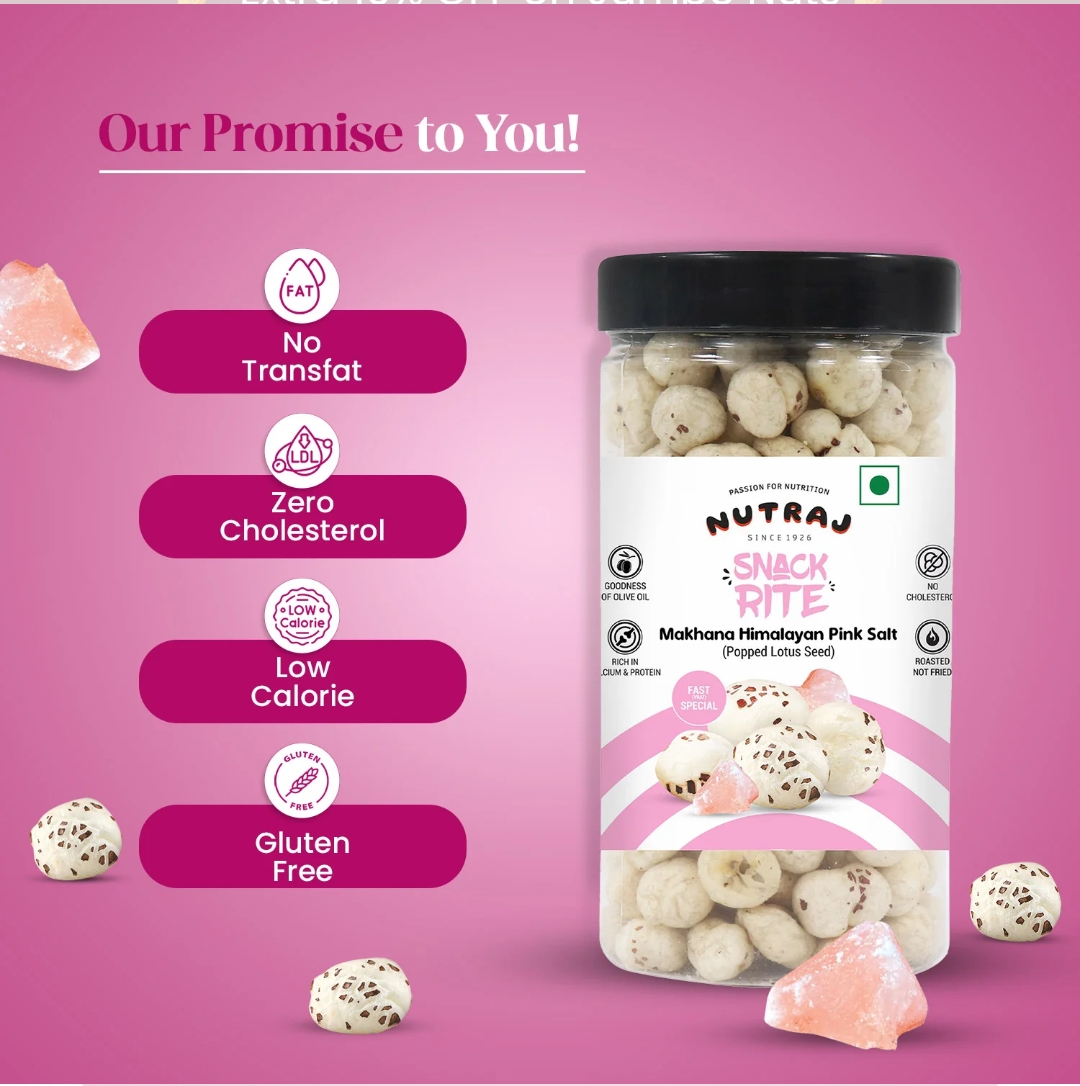 नटराज पिंक साल्टेड मखाना 70ग्राम (Nutraj Pink Salted Makhana 70Gm)R145020/02