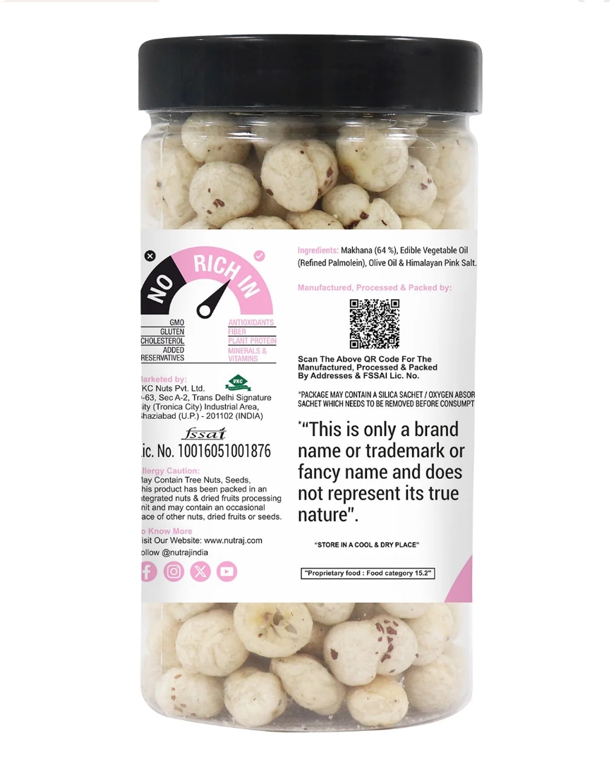 नटराज पिंक साल्टेड मखाना 70ग्राम (Nutraj Pink Salted Makhana 70Gm)R145020/02