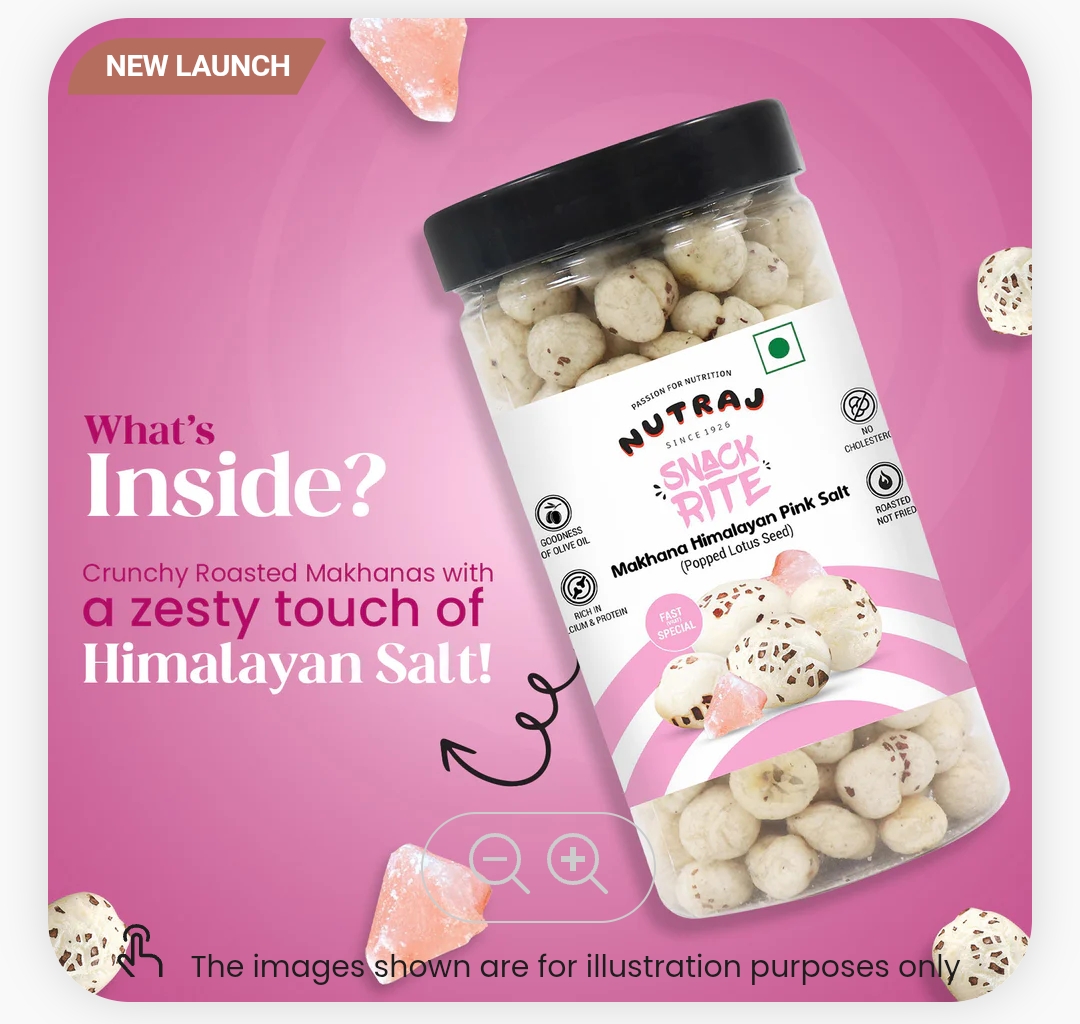 नटराज पिंक साल्टेड मखाना 70ग्राम (Nutraj Pink Salted Makhana 70Gm)R145020/02