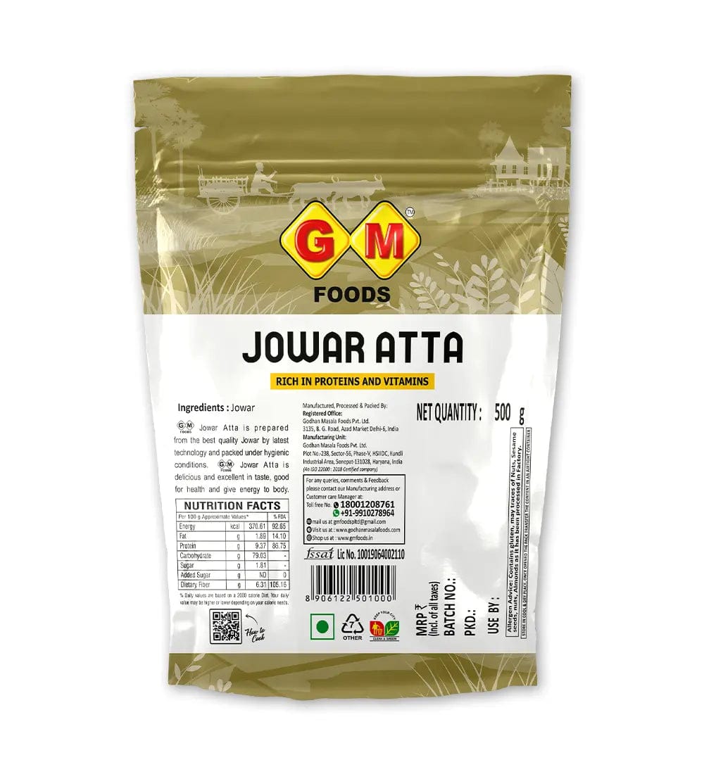 जी एम ज्वार आटा 500 ग्राम (GM Jowar Aata 500Gm)D145025