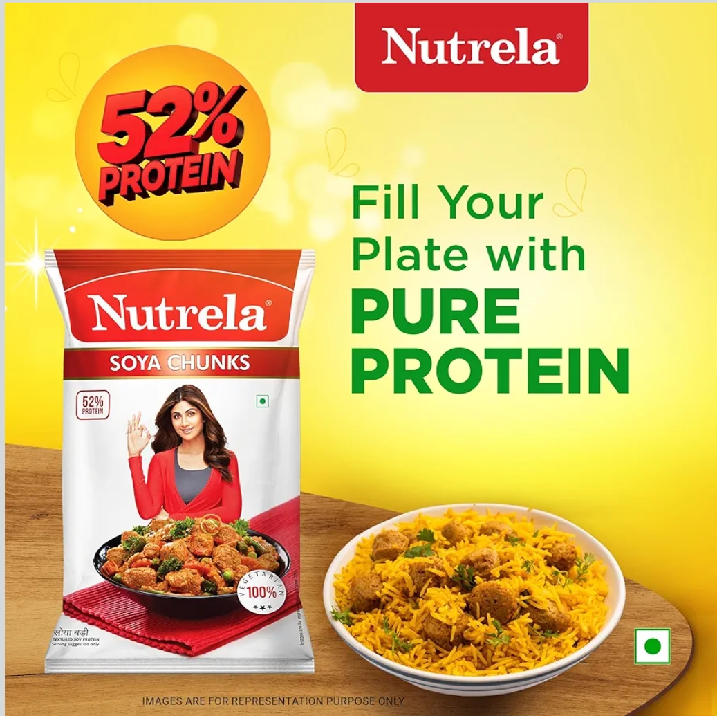 सोयाबीन 1किलोग्राम (Nutrela Soya Chunks 1Kg)R145020