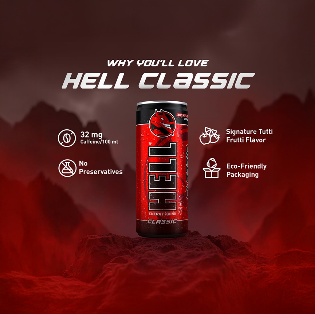 हेल एनर्जी ड्रिंक 60/- (Hell Energy Drink 60/-)