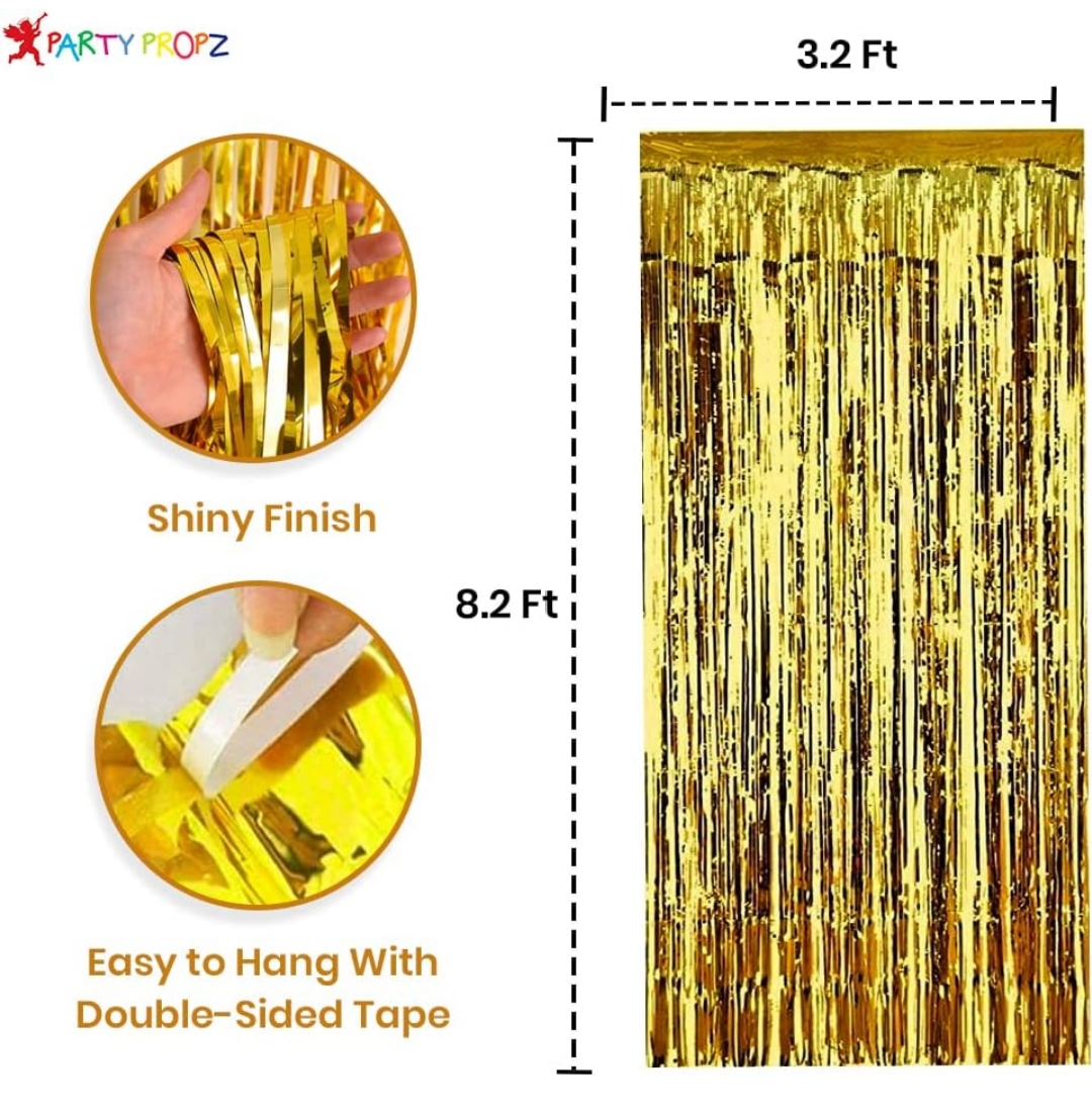 हैप्पी बर्थडे किट कॉम्बो पैक ब्लैक एवं गोल्डन (Happy birthday Kit Combo Pack Golden &Black)