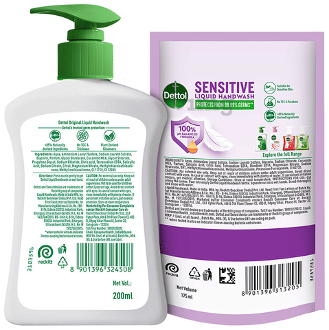 डेटॉल हैंडवॉश ओरिजिनल 200Ml(Dettol Handwash Original 200Ml)CD145010