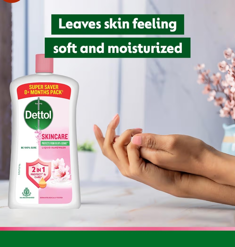 डेटॉल हैंडवॉश स्किनकेयर 875Ml (Dettol Handwash Skincare 875Ml)CD145010