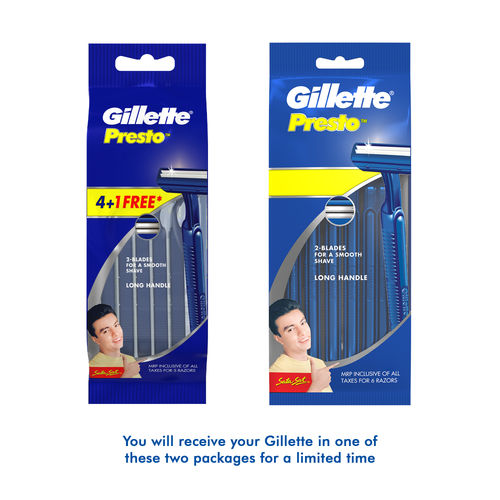 जिलेट प्रेस्टो रेज़र 4+1। (Gillette Razor Presto 4+1)D145011