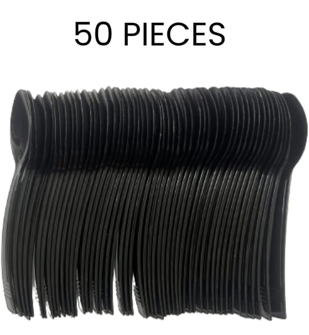 ब्लैक स्पून 50पीस (Black Spoon Pack Of 50)R145008