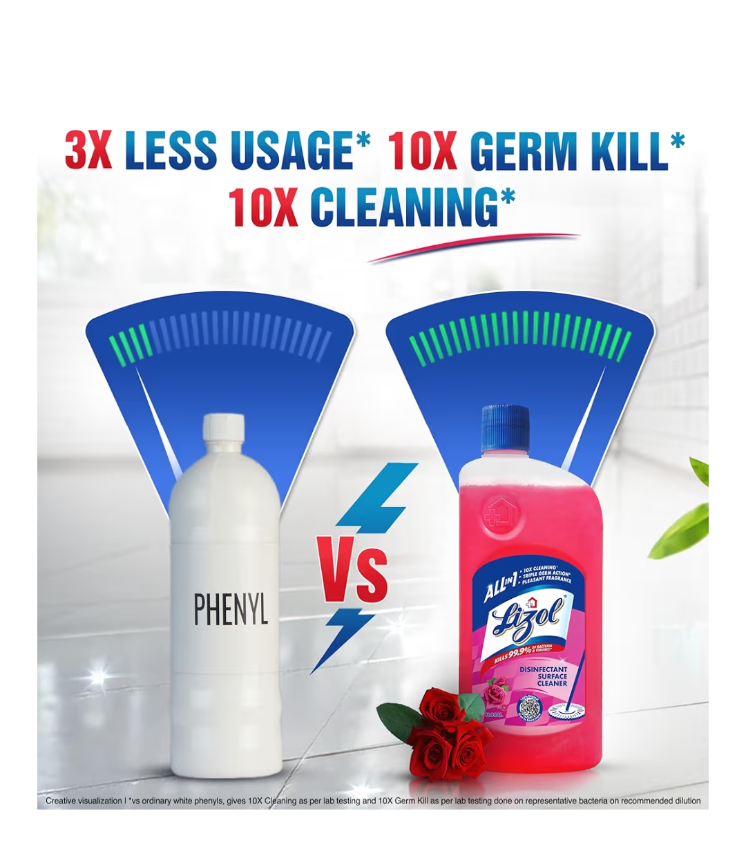 लिज़ोल फ्लोरल 1लीटर (Lizol Floral Cleaner 1L)D145008